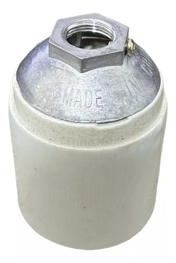 [F549-M16.] Portalampara Ceramica E40 Con Casquillo