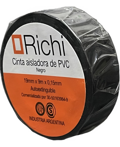 Cinta Aisladora PVC x9 mts