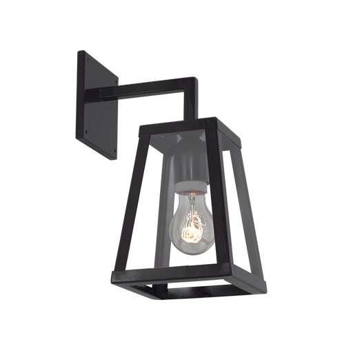 [802 T] Farol Zeus II Chico Interior/Exterior Vidrio Transparente E27 Chapa