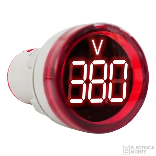 Voltimetro Ojo de Buey 22mm