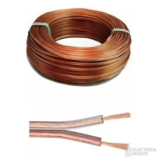 [CR75] Cable Paralelo Perfil 8 2x0.75mm Cristal Argenplas