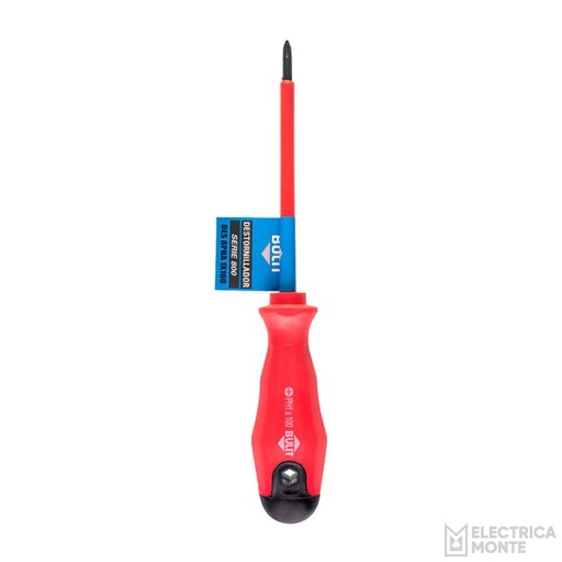 [DES 8PHA 1x100] Destornillador Profesional Aislado Phillips PH1 x 100 mm 1000v Bulit