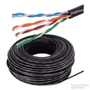 Cable UTP Negro Interior / Exterior Cat. 5 Argenplas