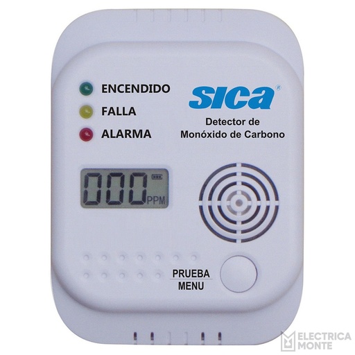 Detector Monoxido de Carbono c/display SICA