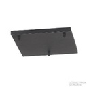 Tapa cuadrada para colgante de 3 luces con prensacables