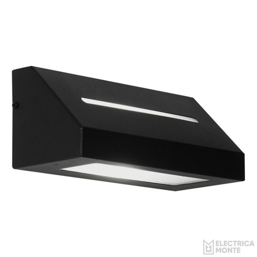 [AP-102N] Aplique Difusor Unidireccional Angular Negro Monaco