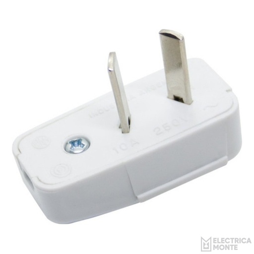 [119B] Ficha Bipolar sin Toma de Tierra Blanco 10A MIG