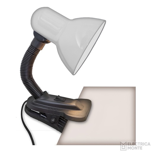 [OR19B] Lampara Velador Pinza Oryx Blanco