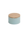 Lata Organizadora con Tapa de Madera Celeste
