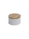 Lata Organizadora con Tapa de Madera Gris