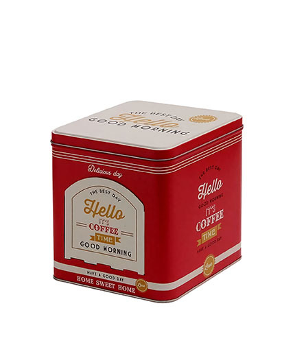 [LT3150R] Lata Deco Cafe y Té Rojo