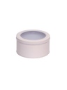 Lata Organizadora Circular con Tapa Transparente Rosa Chicle