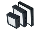 Aplique Cuadrado 12W 6400K 900LM Negro Yarlux