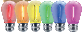 [163123] Lampara Deco Mini Edison 1W E27 Verde Yarlux