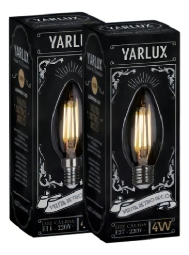 [163057] Lampara Deco Velita 4W E27 Clara Calida Yarlux