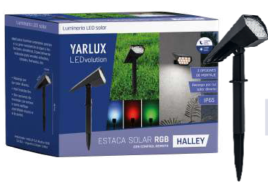 [186023] Estaca LED Solar Halley RGB Yarlux
