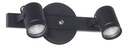Spot Granada 2 Luces Negro
