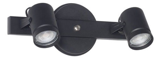 [S-2900N] Spot Granada 2 Luces Negro