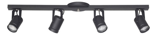 [S-4900N] Spot Granada 4 Luces Negro