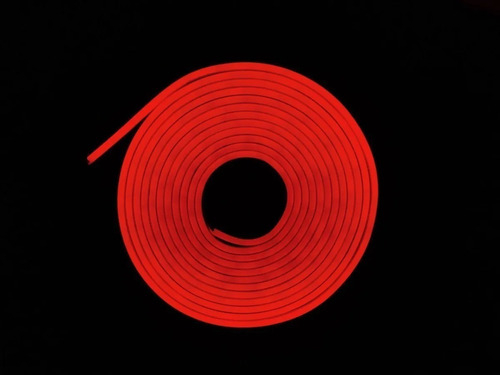 Kit Tira Neon LED 5 mts Completo con Fuente Rojo