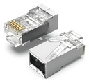 Ficha Plug Vention RJ45 Categoria 6A Blindada